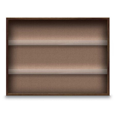 United Visual Products Outdoor Enclosed Combo Board, 48"x36", White Frame/Black Porc & Pumice UVCB4836ODW-BLKPORC-PUMICE